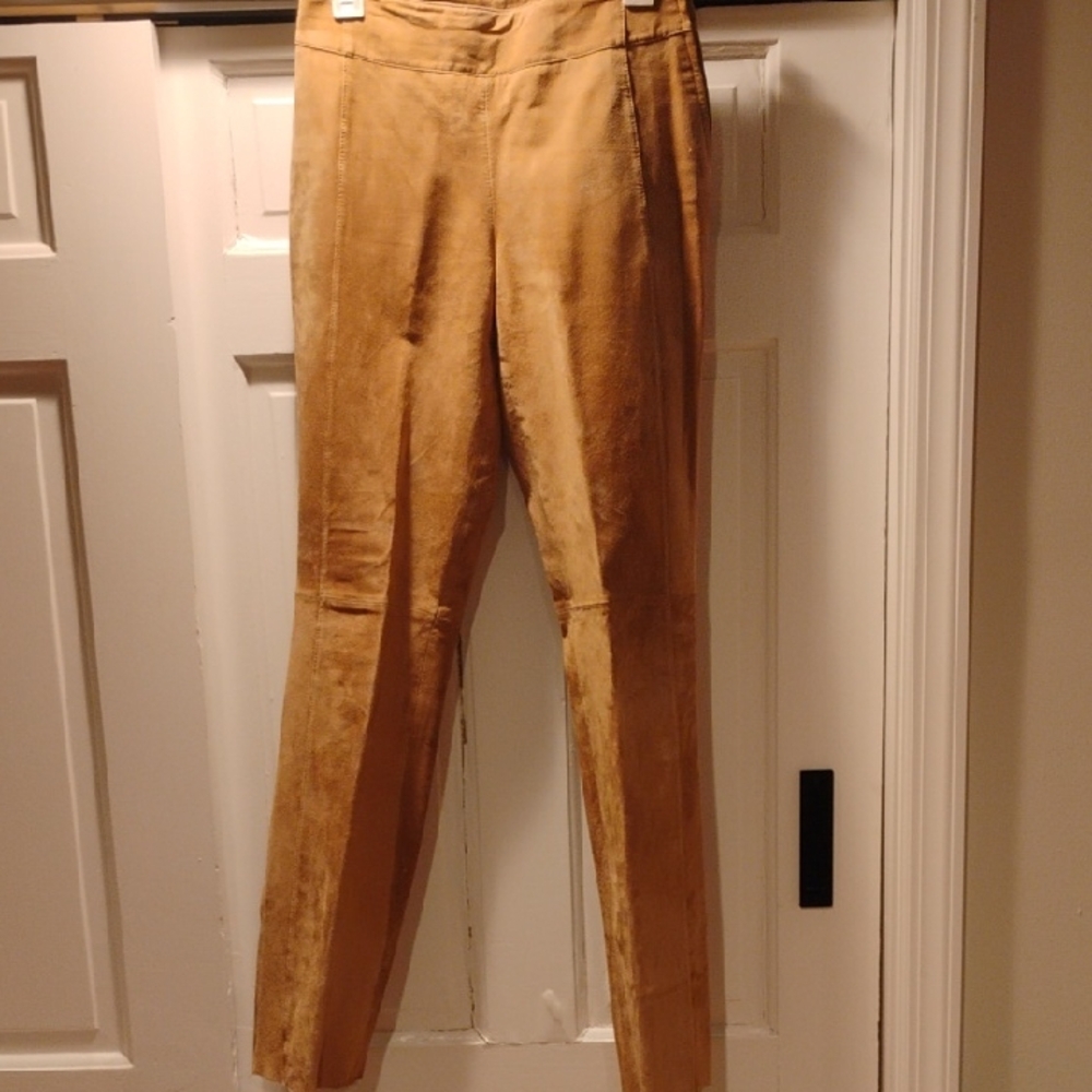 Spiegel Leather Pants in Tan